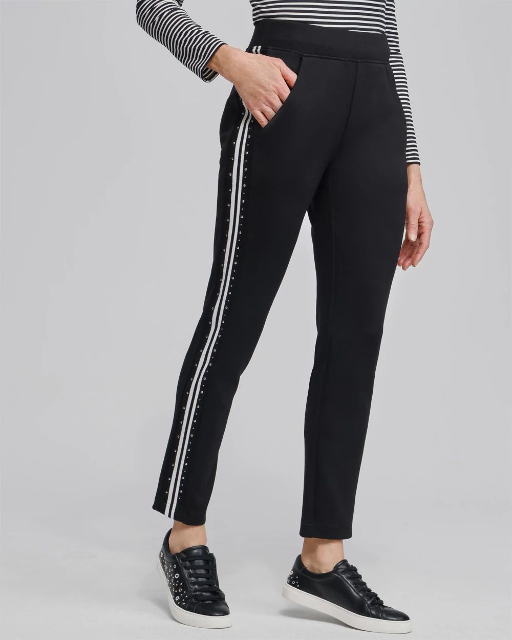 最新情報 Zenergy® Studded Chico's | Pants Knit Double パンツ